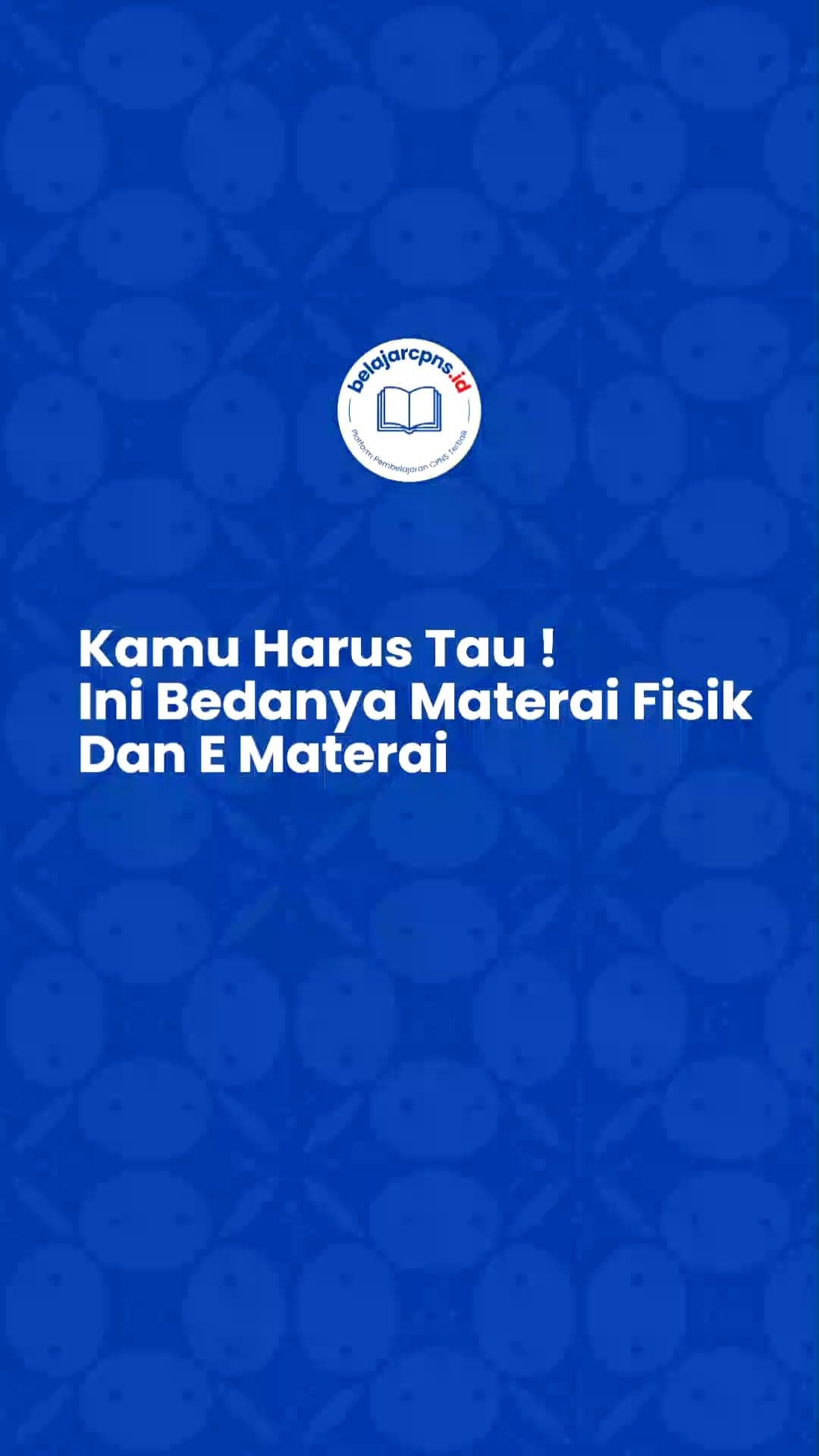 Materai Fisik vs E-Materai untuk CPNS: Beda Aturan yang Sering Bikin Gugur